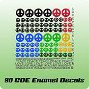 90 COE Enamel Decals
